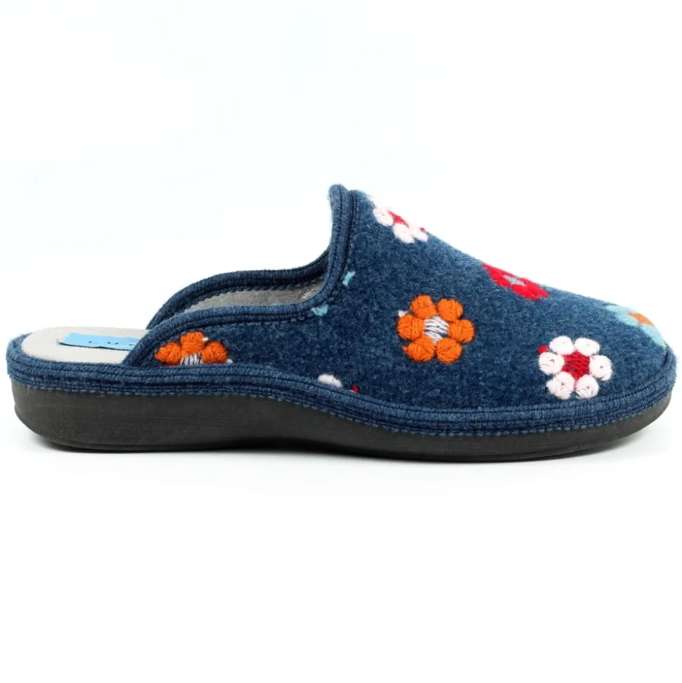 Lunar Shoes Hausschuh | Pantoletten*Anther Blauer Pantoffel