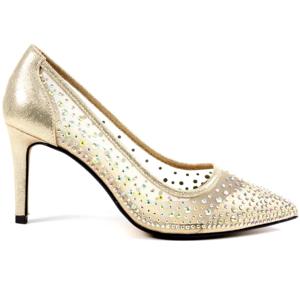 Lunar Shoes Schuhe Und Dazu Passende Taschen | Pumps*Argo – Goldener Mesh-Pumps