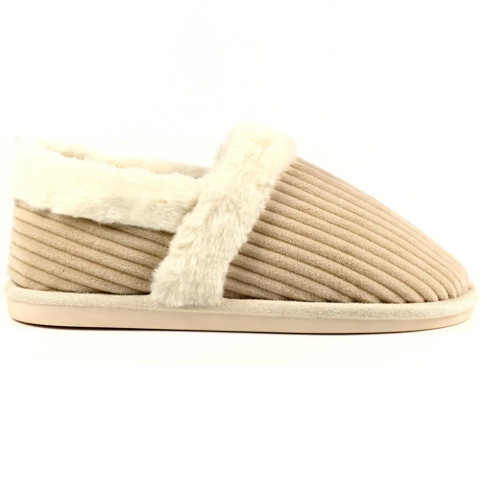 Lunar Shoes Hausschuhe In Geschenkbox | Pantoffel*Beige Pantoffel Fara