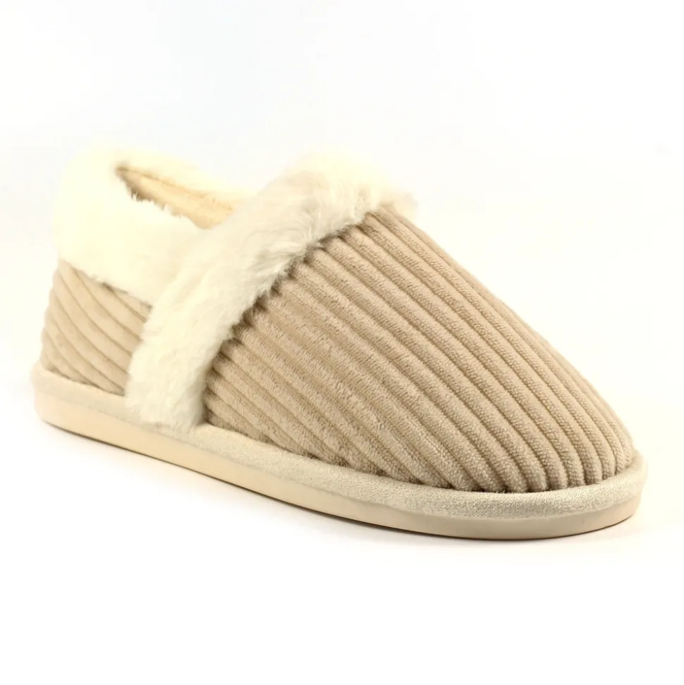 Lunar Shoes Hausschuhe In Geschenkbox | Pantoffel*Beige Pantoffel Fara
