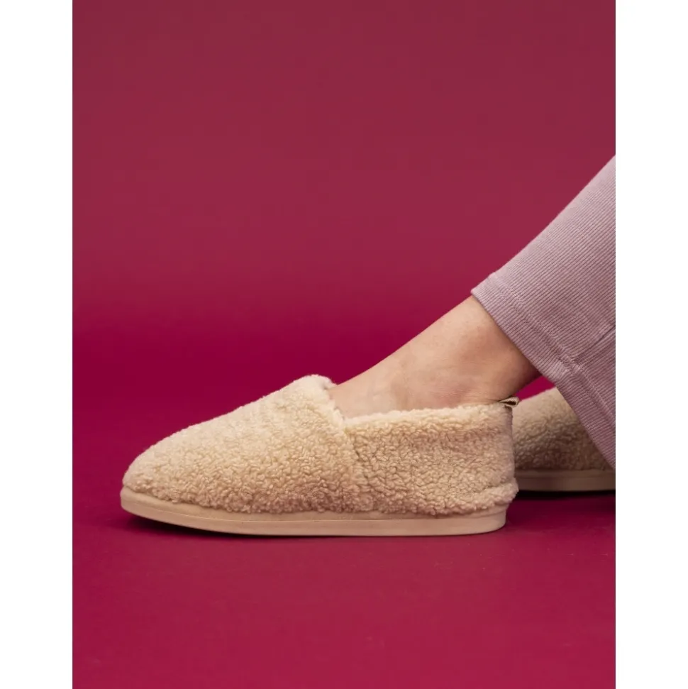 Lunar Shoes Hausschuhe In Geschenkbox*Beigefarbener Slipper „Charmaine“