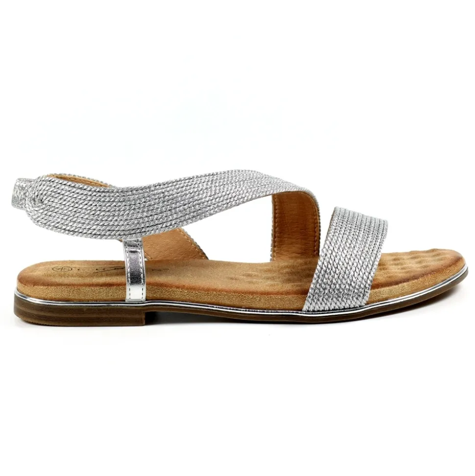 Lunar Shoes Elastisch*Bindi Silber Sandale