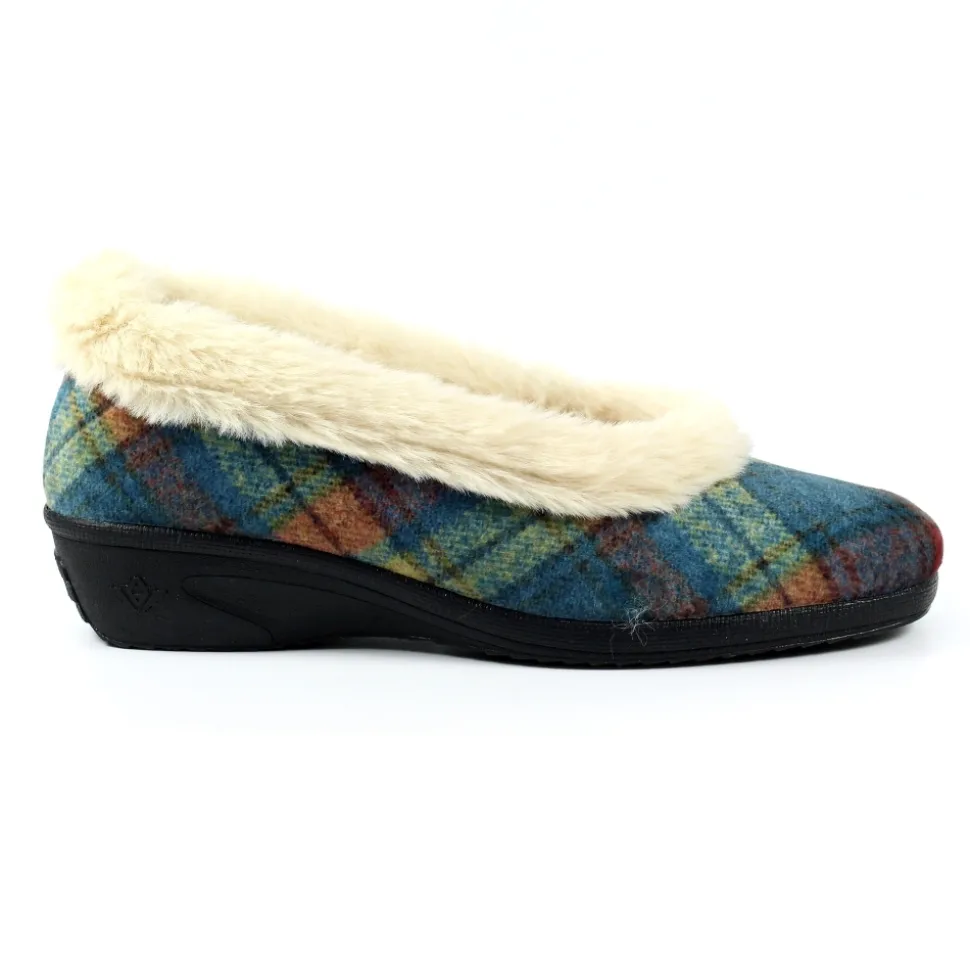 Lunar Shoes Hausschuh*Blauer Hoxton-Hausschuh