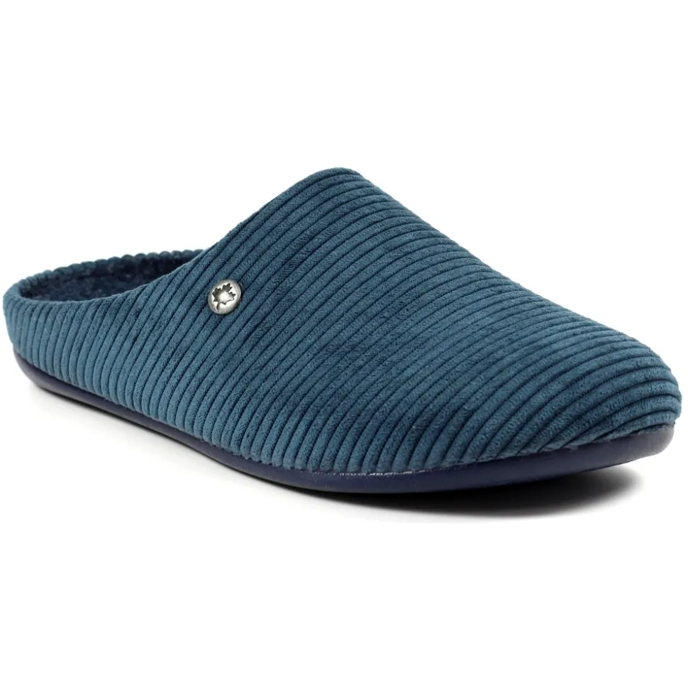 Herren Lunar Shoes Herren Hausschuhe*Blauer Marlow-Slipper