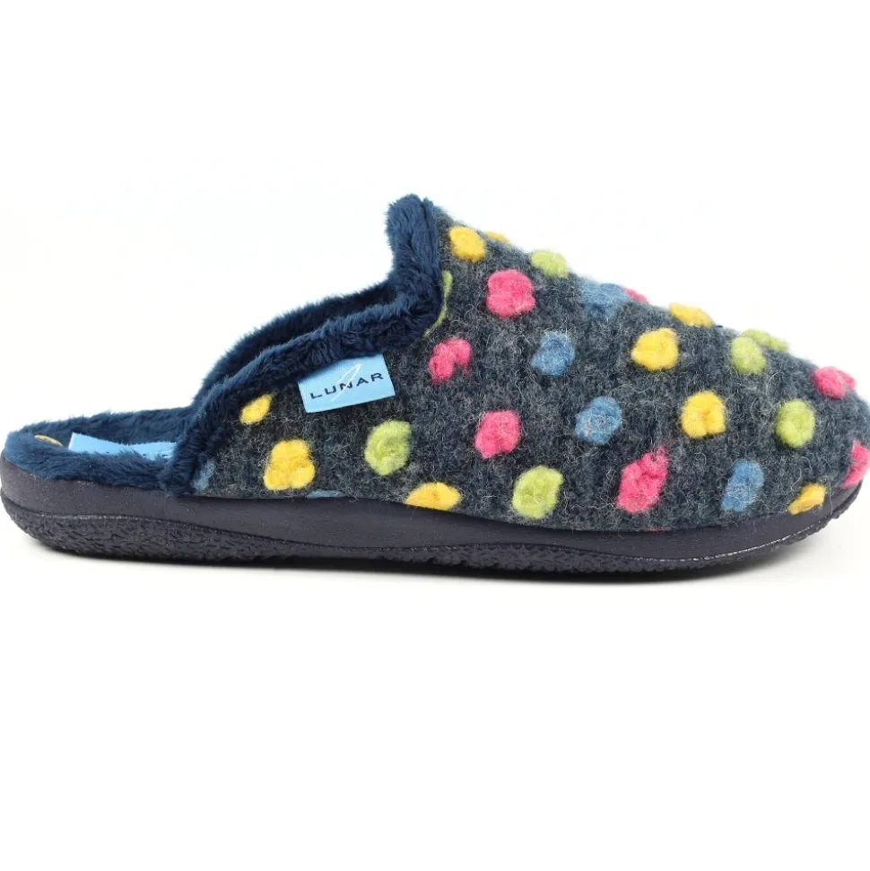 Lunar Shoes Hausschuh | Pantoletten*Blauer Pantoffel Von Montreal