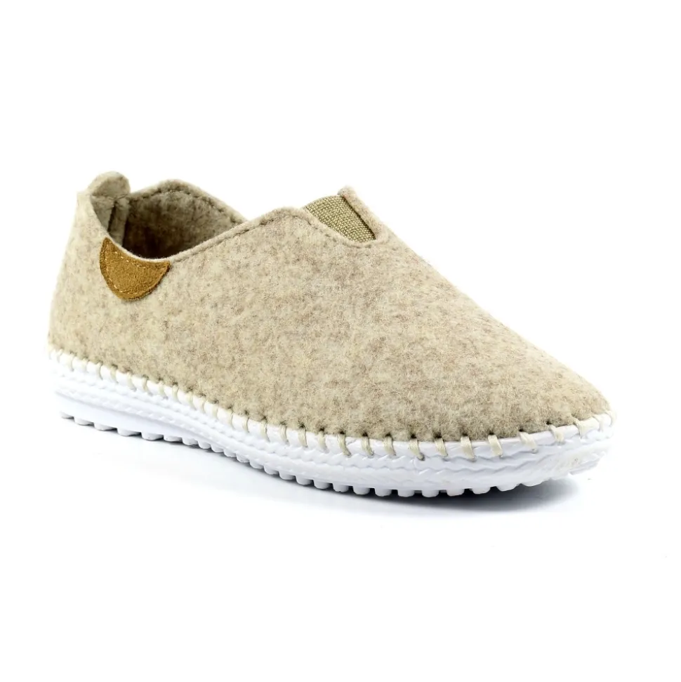 Lunar Shoes Hausschuh*Colette Beige Ganzschuh