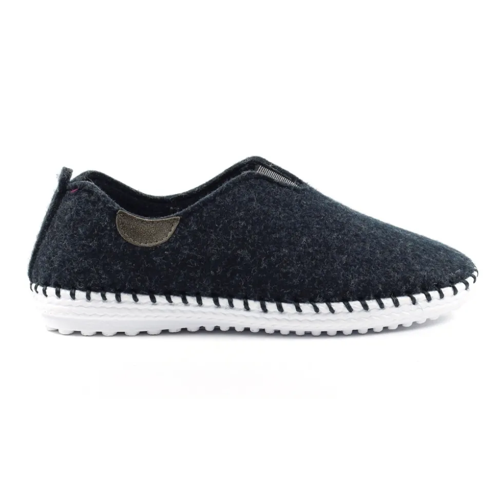 Lunar Shoes Hausschuh*Colette Navy Voller Slipper