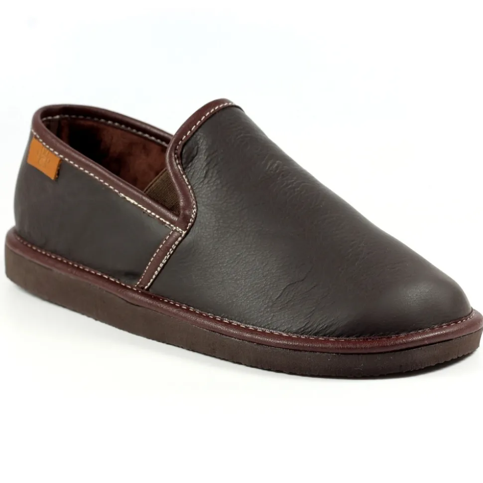 Herren Lunar Shoes Herren Hausschuhe*Duke Brown Slipper