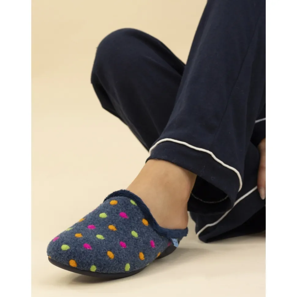 Lunar Shoes Hausschuh | Pantoletten*Erdnussblauer Mule-Slipper