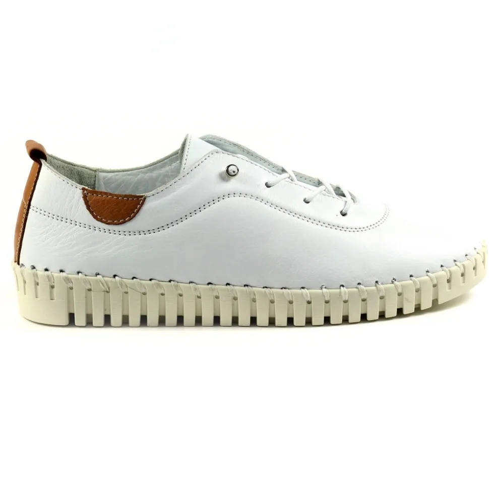 Lunar Shoes Sportschuhe | Flache Schuhe*Flamborough Weißer Lederschuh