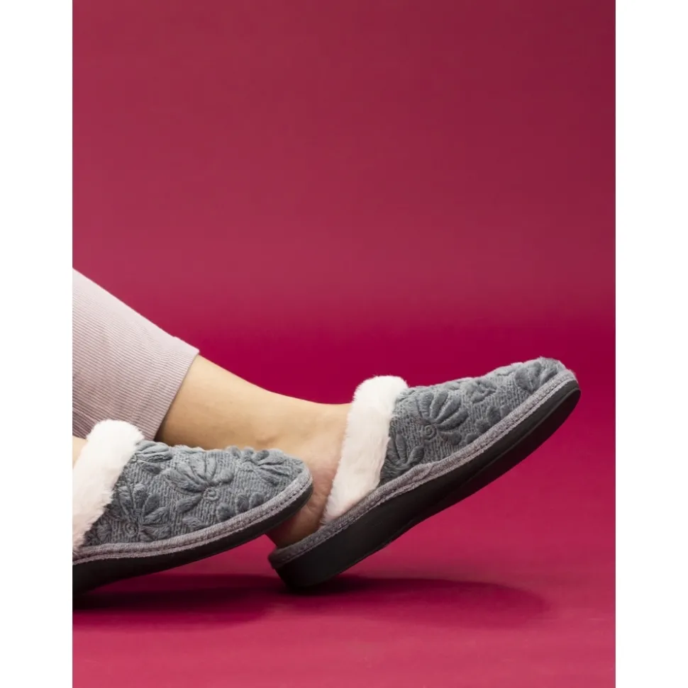 Lunar Shoes Hausschuh | Pantoletten*Graue Pantoletten „Wilder“