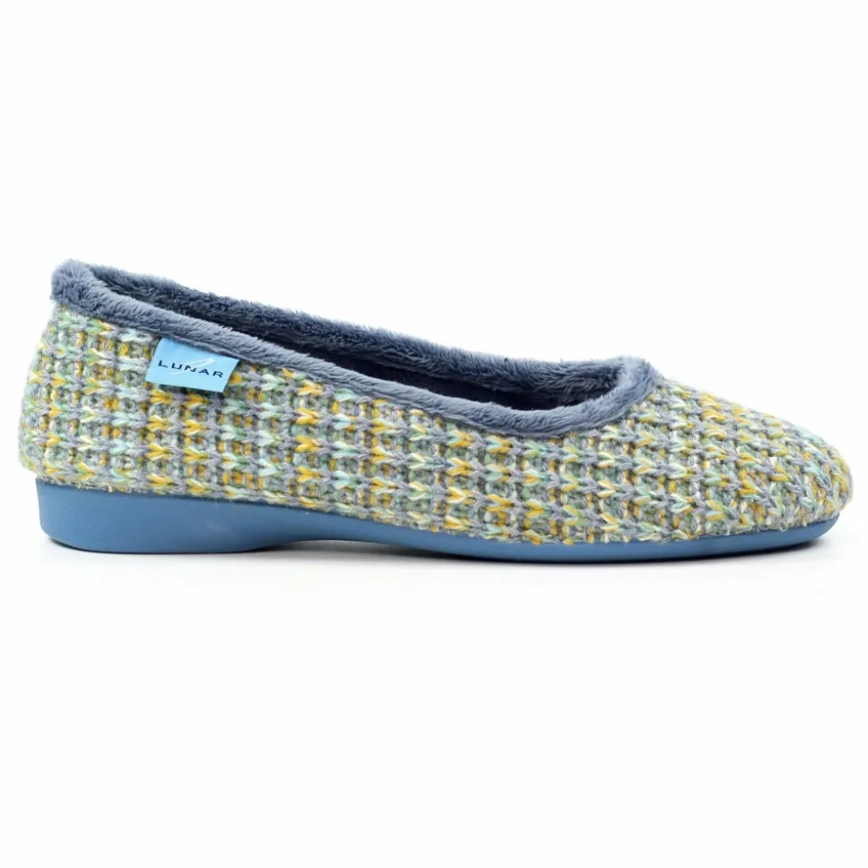 Lunar Shoes Pantoffel | Hausschuh*Grauer Pantoffel Cherie