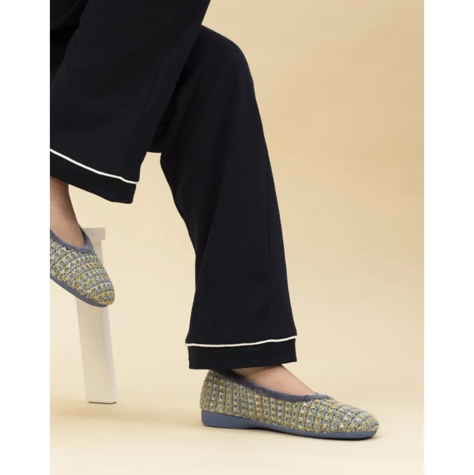 Lunar Shoes Pantoffel | Hausschuh*Grauer Pantoffel Cherie