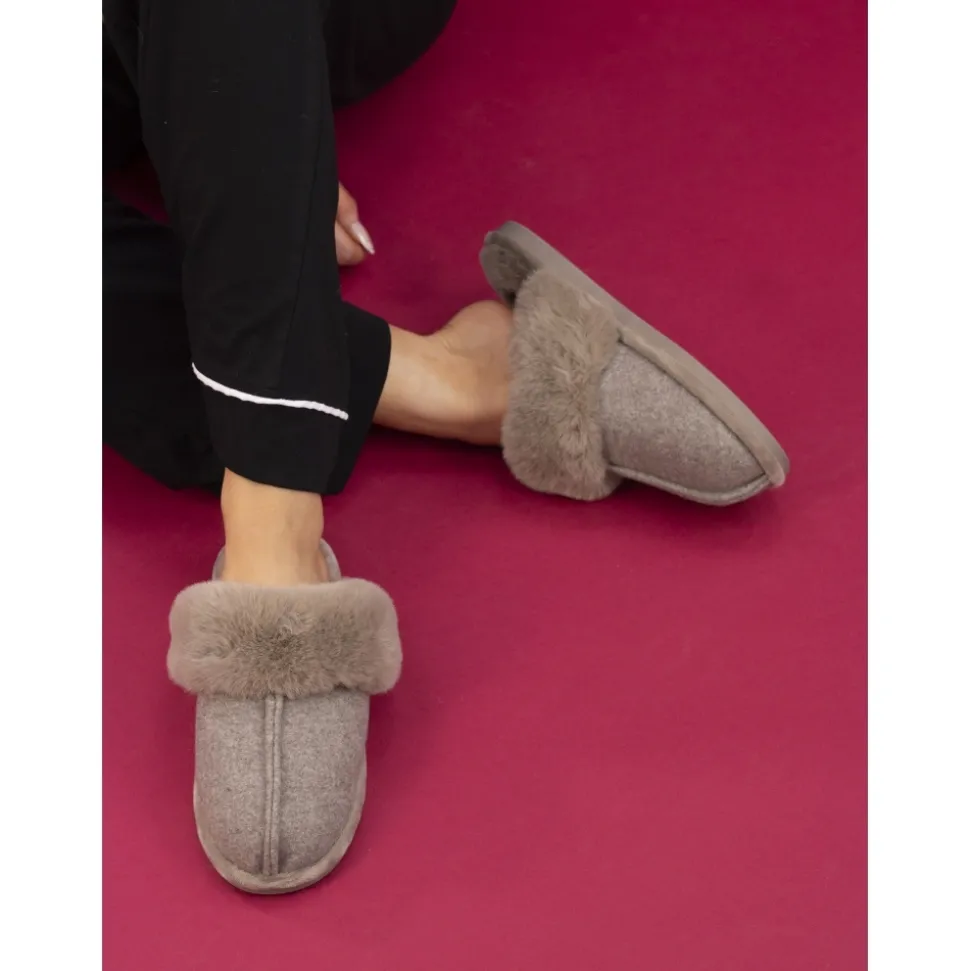 Lunar Shoes Hausschuhe In Geschenkbox | Hausschuh*Hausschuhe Carol In Taupe