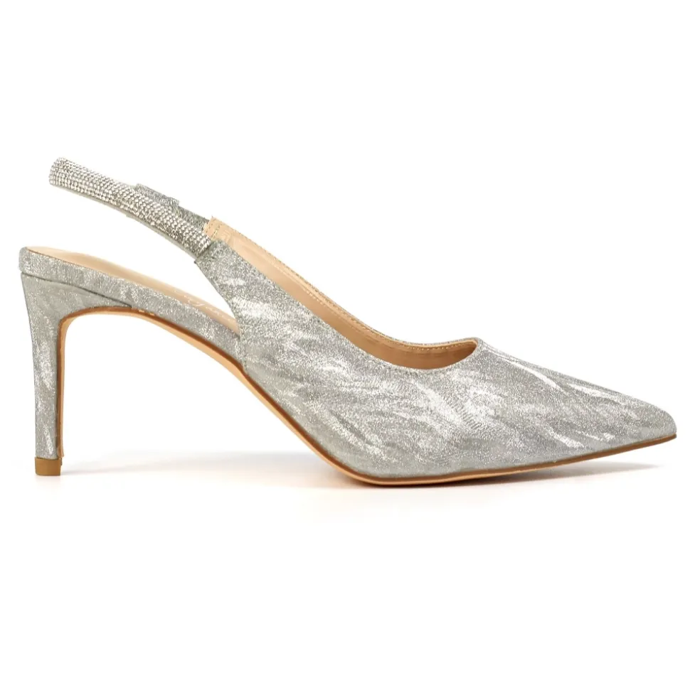 Lunar Shoes Schuhe Und Dazu Passende Taschen | High Heels*Janine Silberner Slingback-Absatz