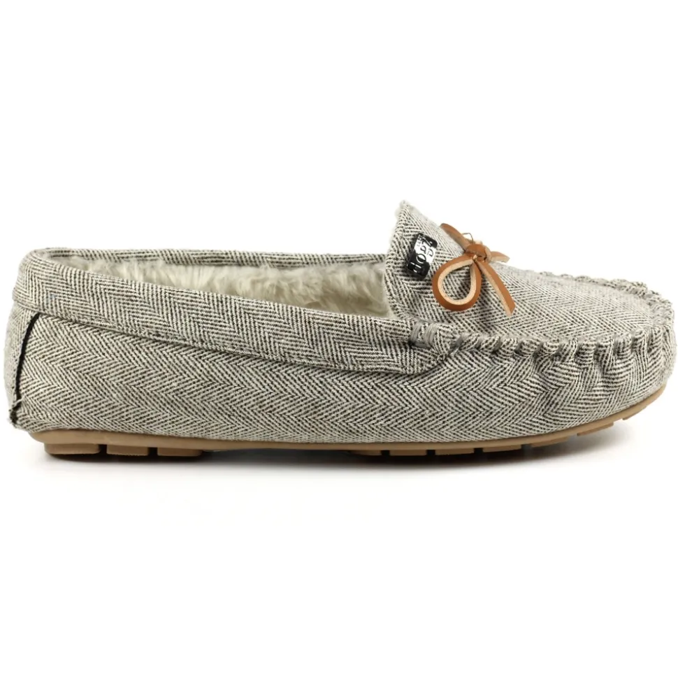 Damen Lunar Shoes Hausschuhe Für Damen | Mokassin*Jennings Beige Slipper