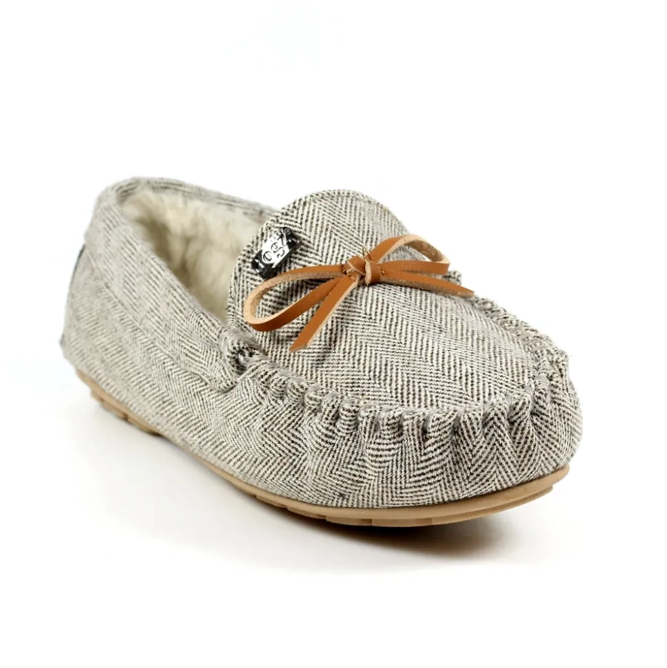 Damen Lunar Shoes Hausschuhe Für Damen | Mokassin*Jennings Beige Slipper