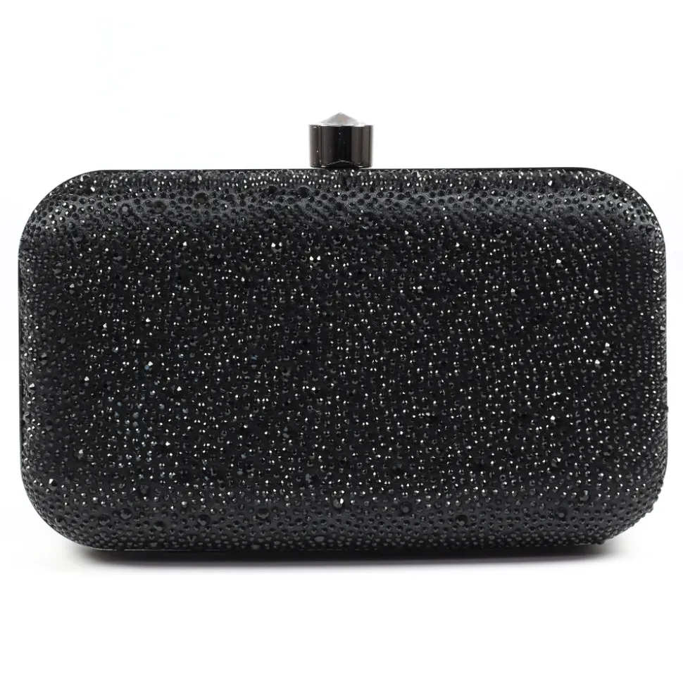 Lunar Shoes Schuhe Und Dazu Passende Taschen | Clutch*Königliche Schwarze Clutch Mit Edelsteinen