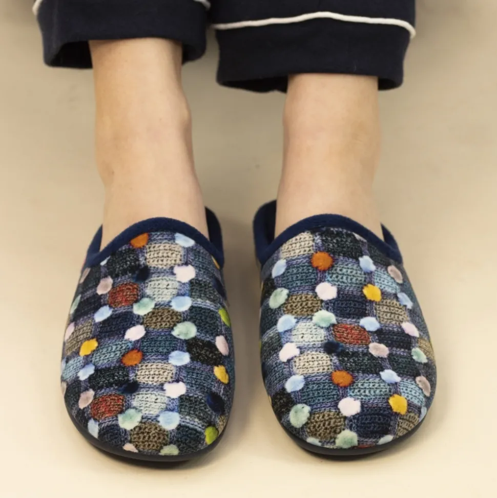 Lunar Shoes Hausschuh | Pantoletten*Knisterblauer Slipper