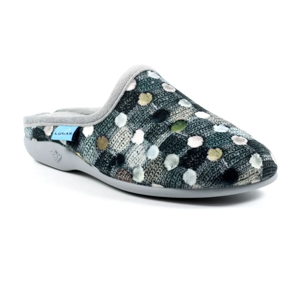 Lunar Shoes Pantoletten*Knistergrauer Slipper