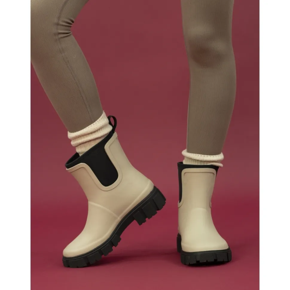 Lunar Shoes Stiefel | Gummistiefel*Lake Cream Knöchel-Gummistiefel