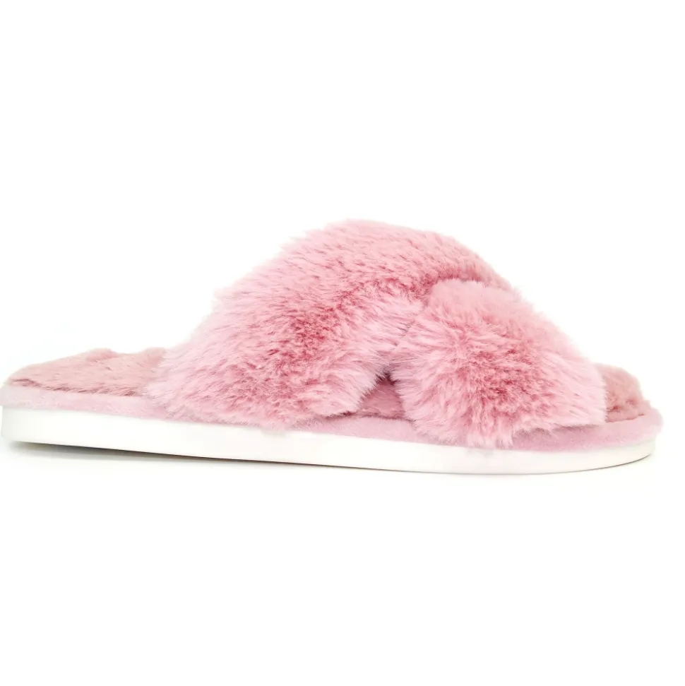 Lunar Shoes Hausschuh | Pantoletten*Leticia-Slipper mit überkreuzten Riemen
