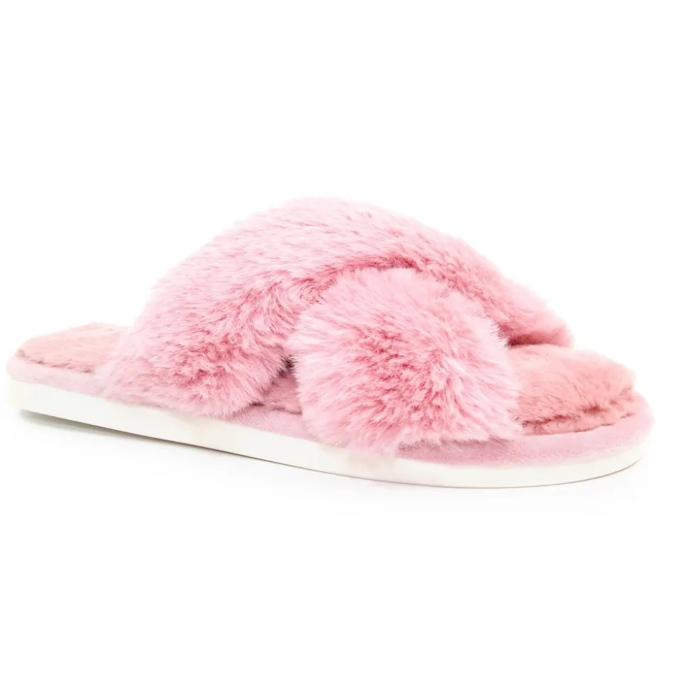 Lunar Shoes Hausschuh | Pantoletten*Leticia-Slipper mit überkreuzten Riemen