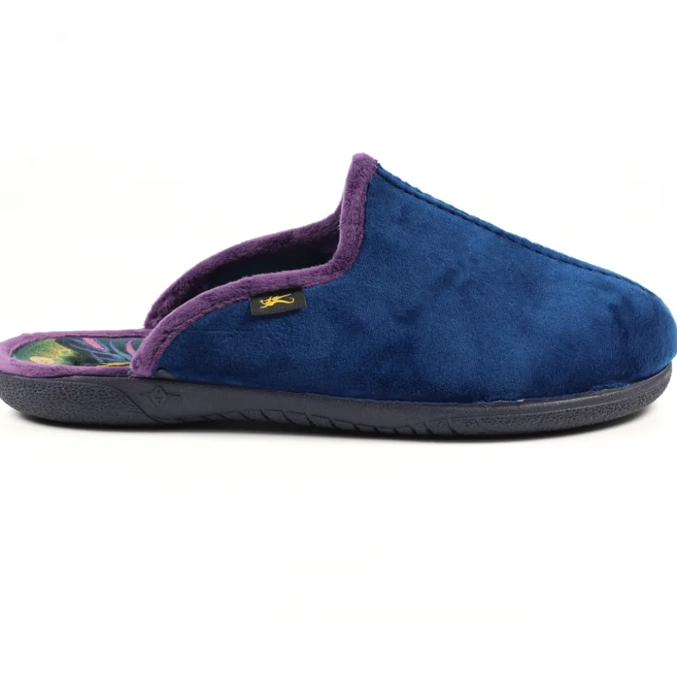 Herren Lunar Shoes Herren Hausschuhe | Pantoletten*LLB Herren Hans Navy Mule Slipper