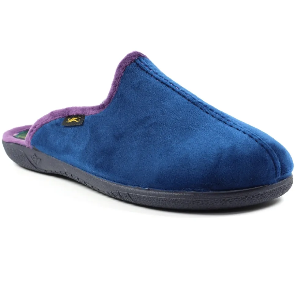 Herren Lunar Shoes Herren Hausschuhe | Pantoletten*LLB Herren Hans Navy Mule Slipper