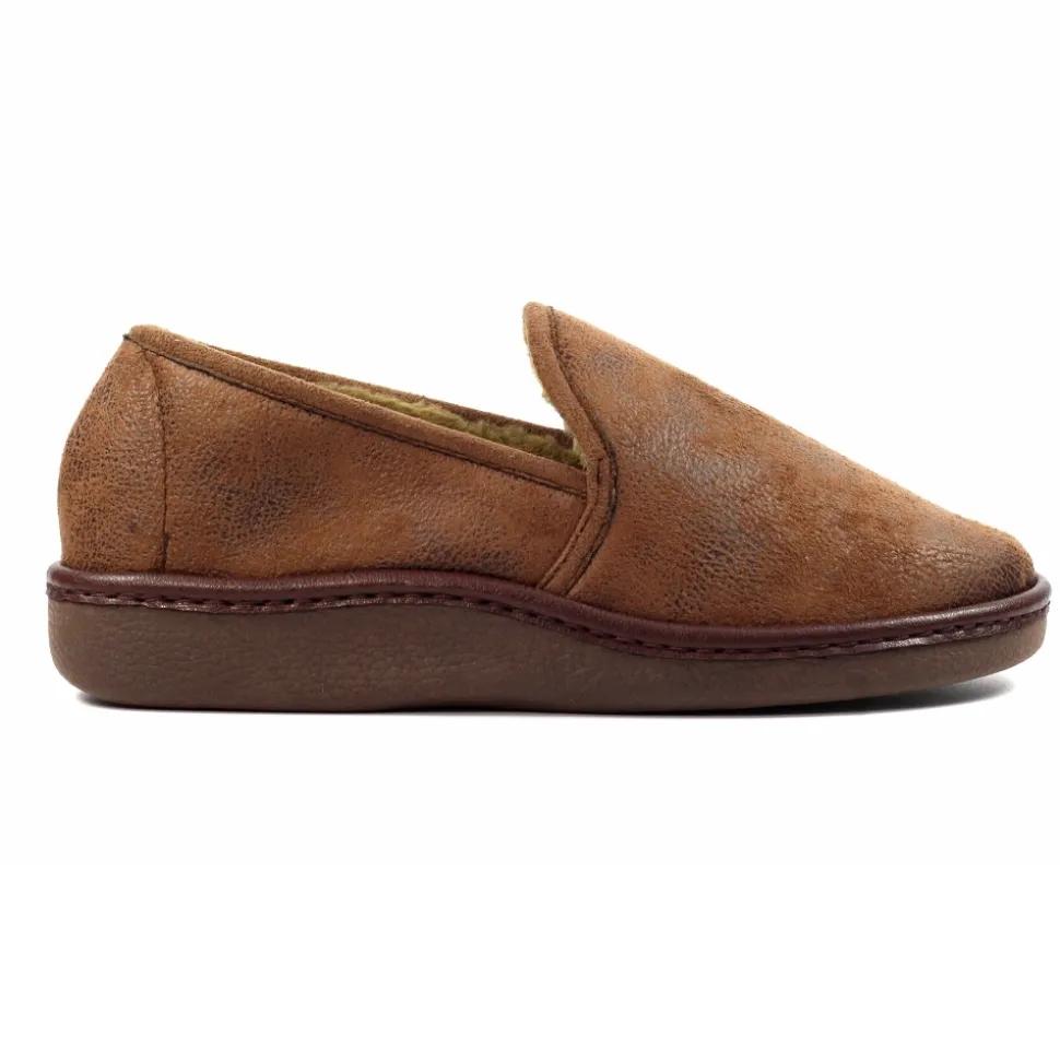 Damen Lunar Shoes Herren Hausschuhe | Hausschuhe Für Damen*Manor II brauner Slipper