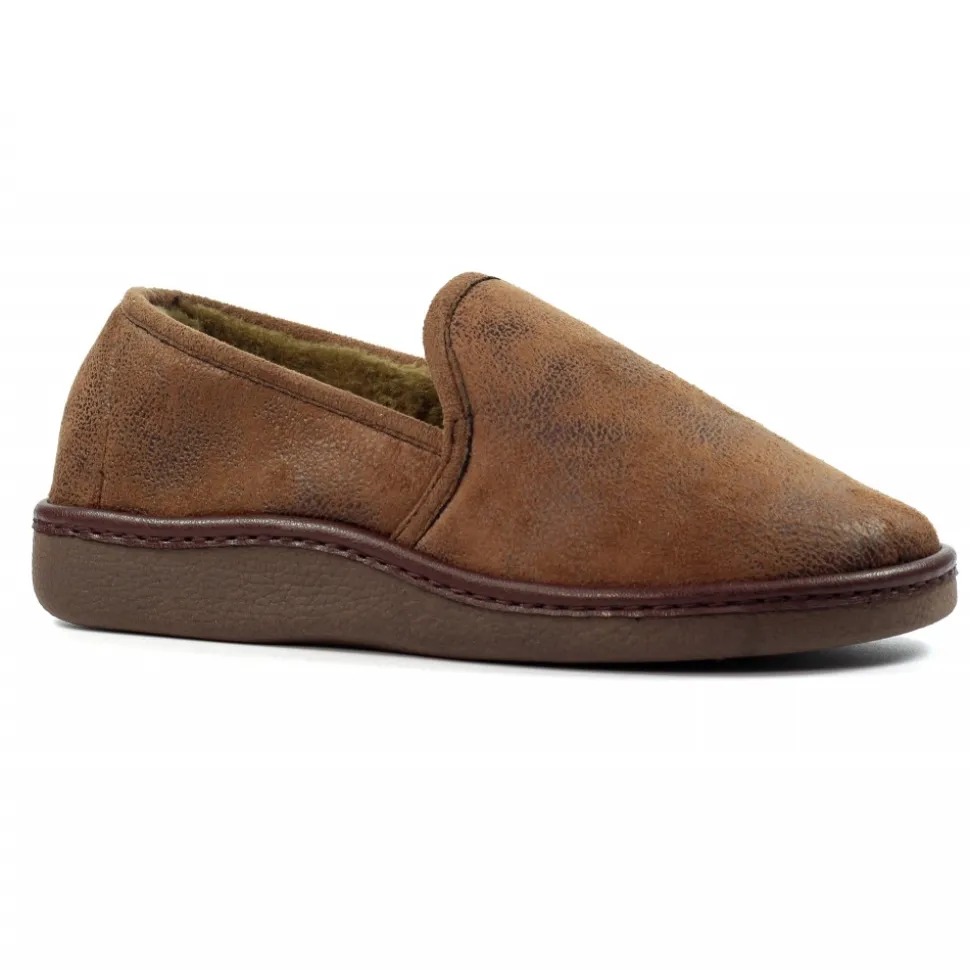 Damen Lunar Shoes Herren Hausschuhe | Hausschuhe Für Damen*Manor II brauner Slipper