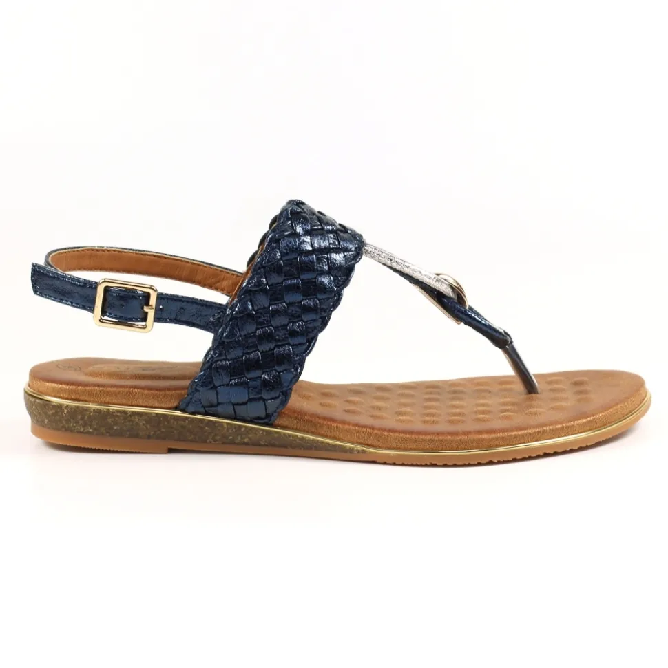 Lunar Shoes Zehensteg*Marineblaue Sandale „Dawley“