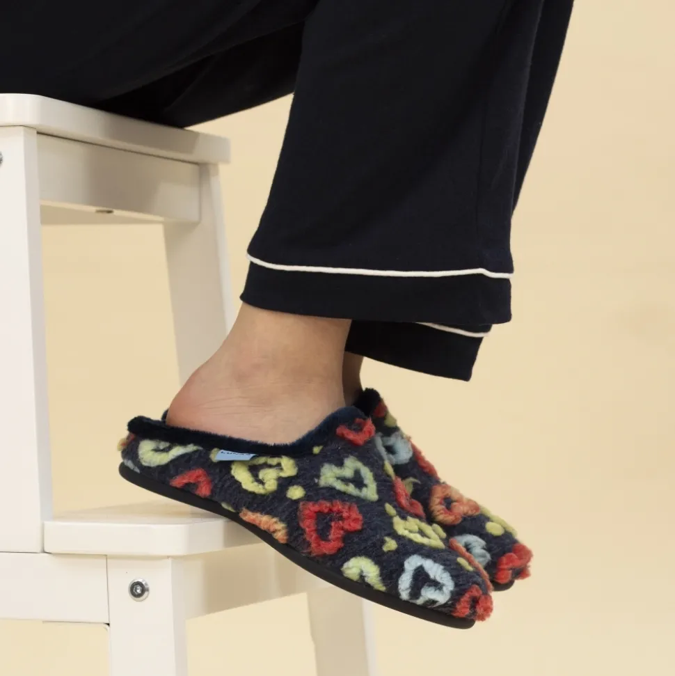 Lunar Shoes Hausschuh | Pantoletten*Marineblauer Mule-Slipper von Valentine