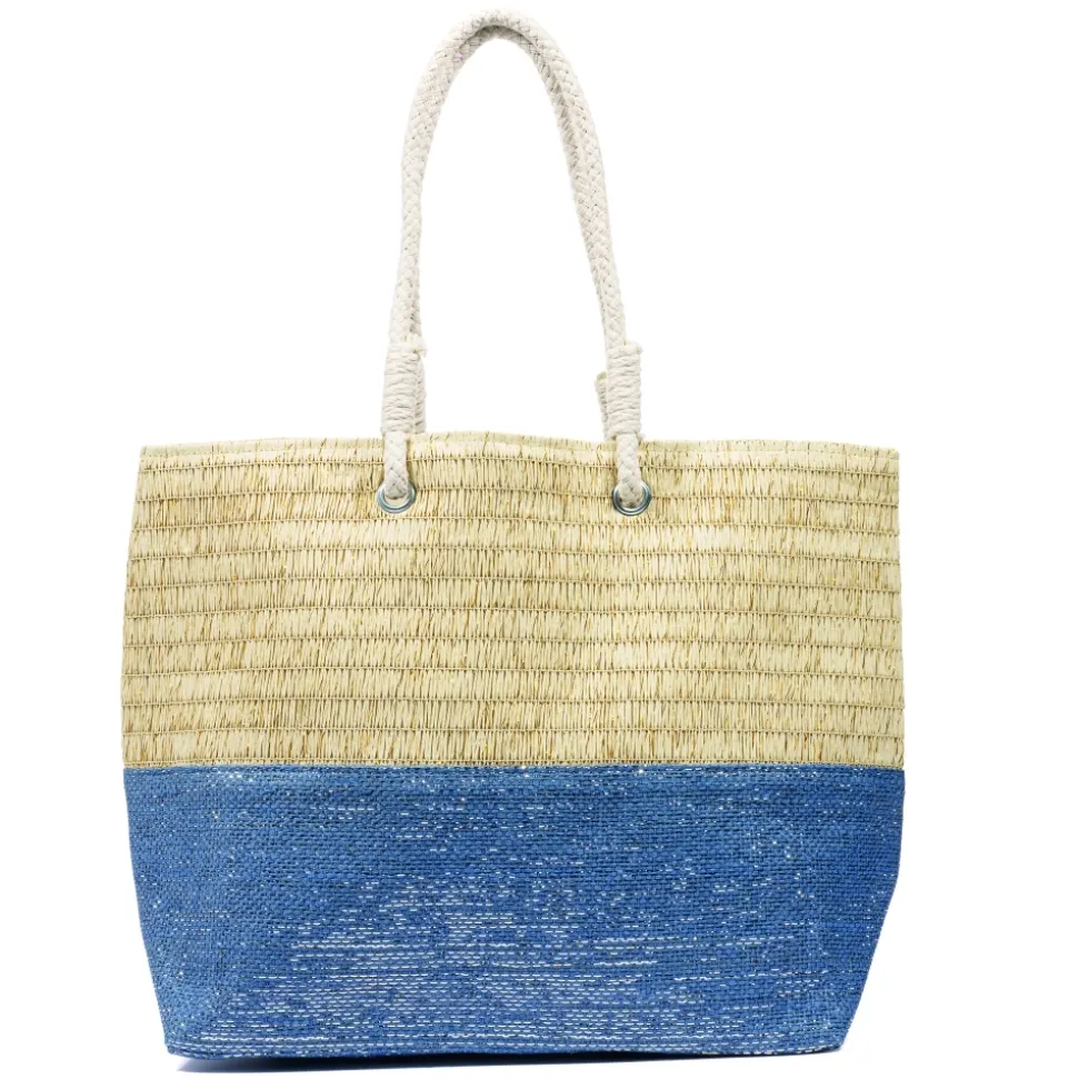 Lunar Shoes Strand*Mehrfarbige Strandtasche „Surie“ In Blau