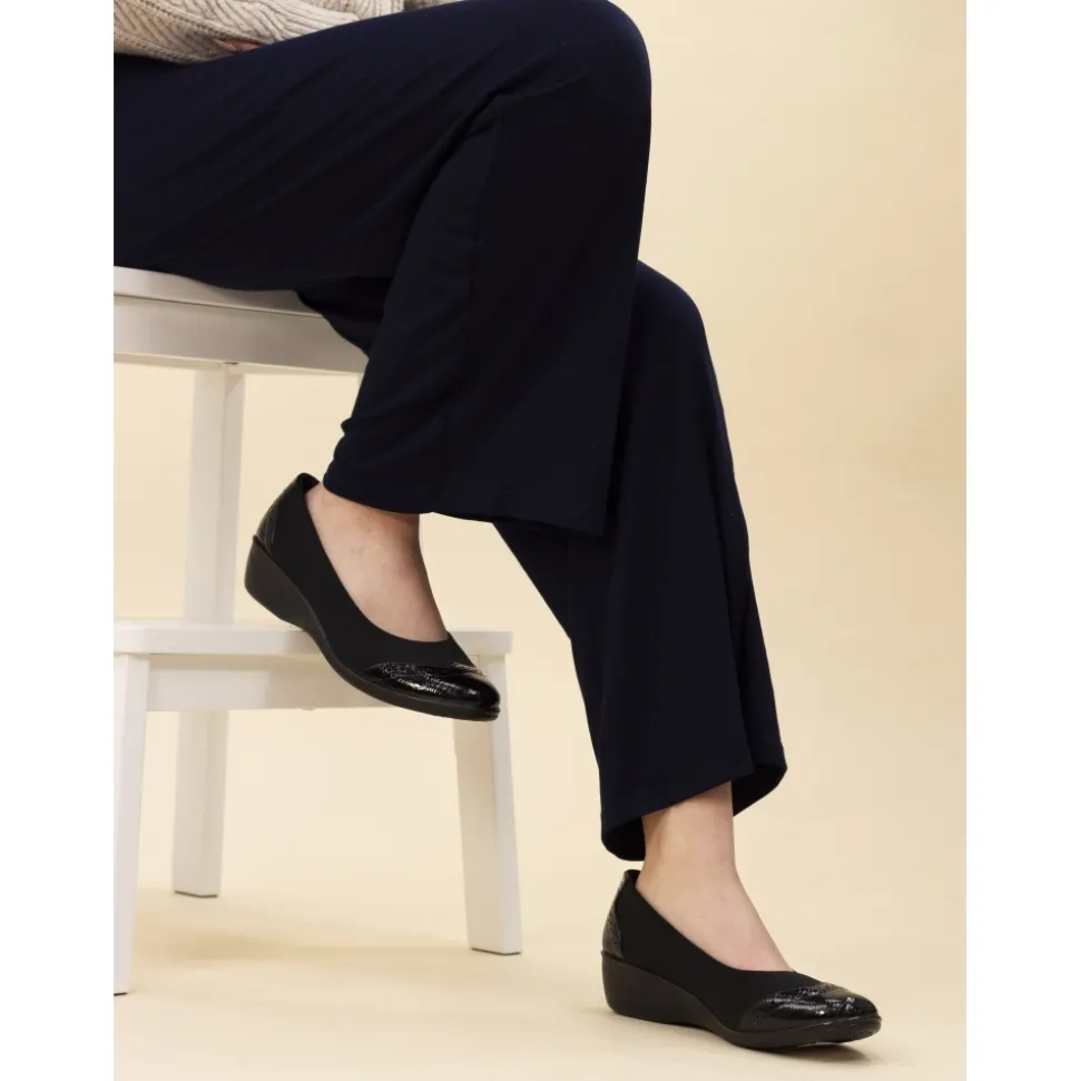 Lunar Shoes Bequeme Schuhe | Keilabsätze*Natasha II – Bequemer Schuh mit Gummizug