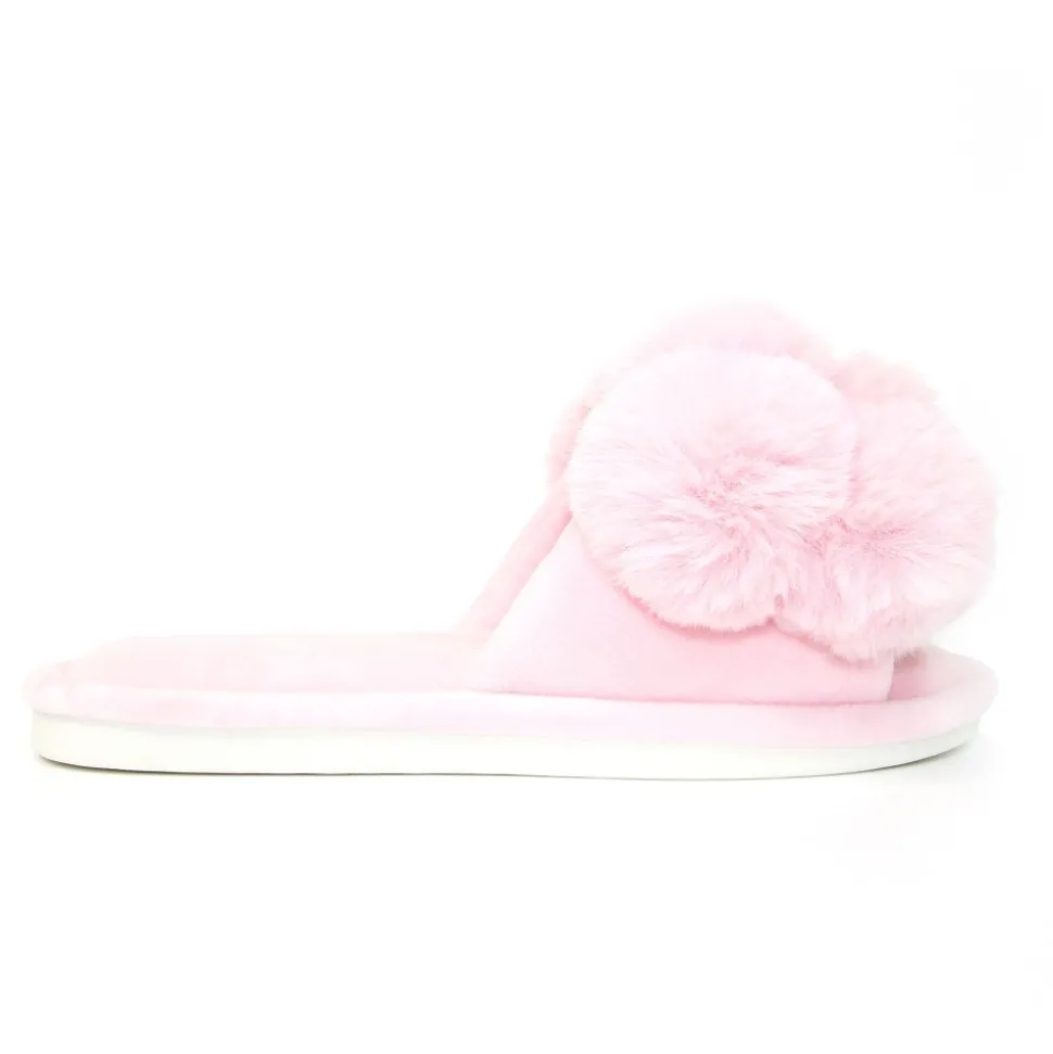 Lunar Shoes Hausschuh | Pantoletten*Octavia-Pom-Pom-Hausschuh