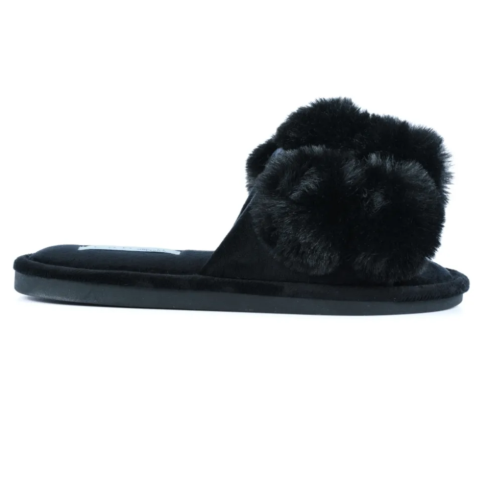 Lunar Shoes Hausschuh | Pantoletten*Octavia-Pom-Pom-Hausschuh