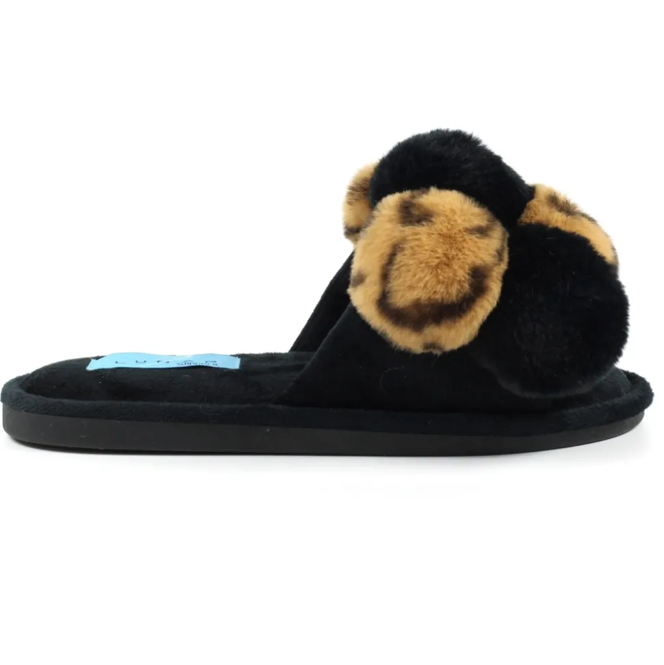 Lunar Shoes Hausschuhe In Geschenkbox | Hausschuh*Ozelot-Hausschuh aus Bambus