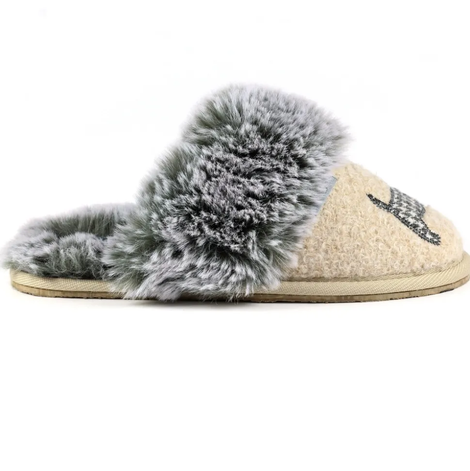 Damen Lunar Shoes Hausschuhe Für Damen | Pantoletten*Pantoletten „Scottie III“ in Beige