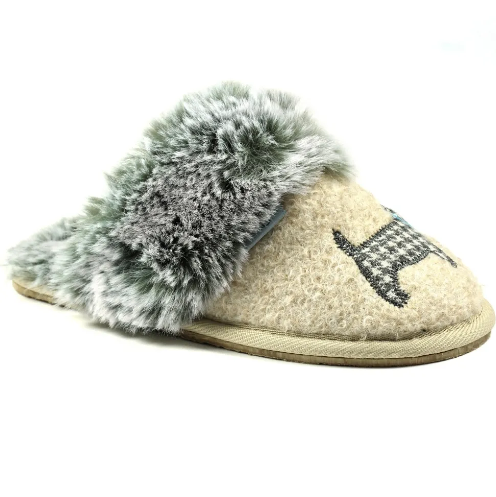 Damen Lunar Shoes Hausschuhe Für Damen | Pantoletten*Pantoletten „Scottie III“ in Beige