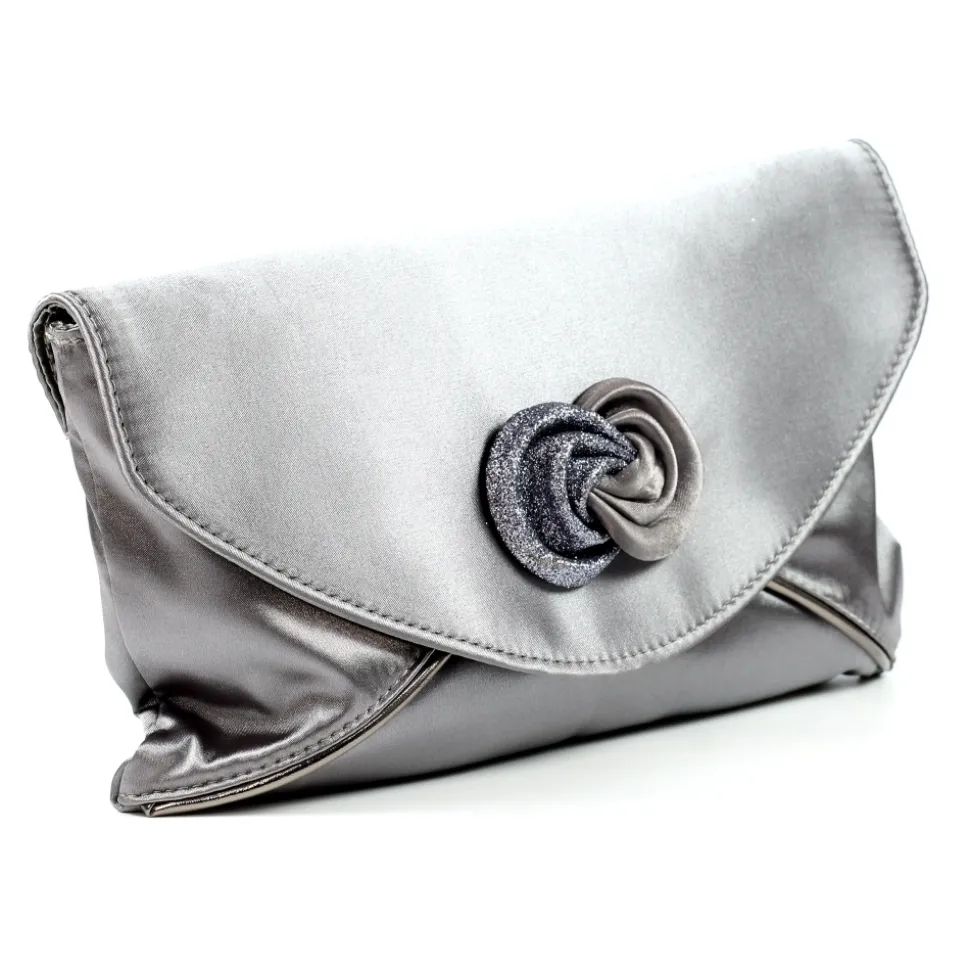 Lunar Shoes Schuhe Und Dazu Passende Taschen | Clutch*Ripley, Graue Satintasche