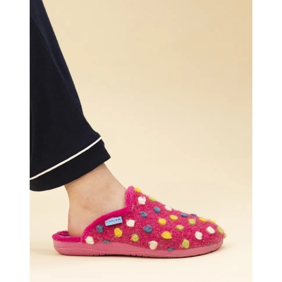 Lunar Shoes Pantoletten*Rosafarbener Pantoffel Von Montreal