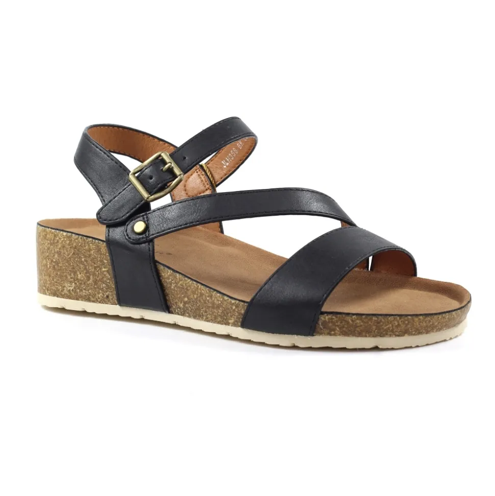 Lunar Shoes Keilabsätze*Sandalen Mit Blockabsatz In Schwarz