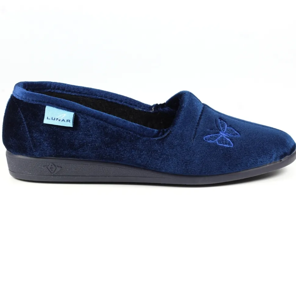 Lunar Shoes Mokassin | Hausschuh*Schmetterlingsblauer Pantoffel