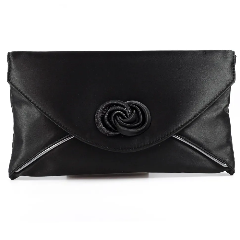 Lunar Shoes Schuhe Und Dazu Passende Taschen | Clutch*Schwarze Satintasche „Ripley“