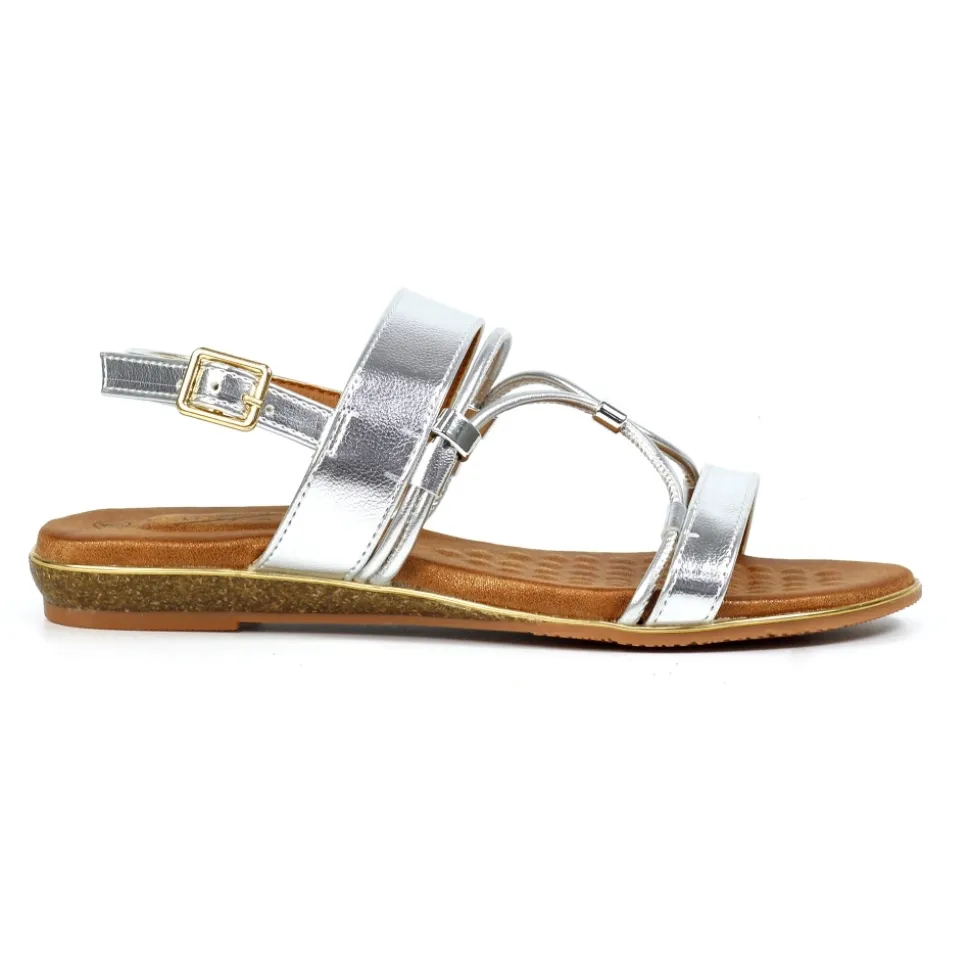 Lunar Shoes T-steg*Silberne Sandale Danby