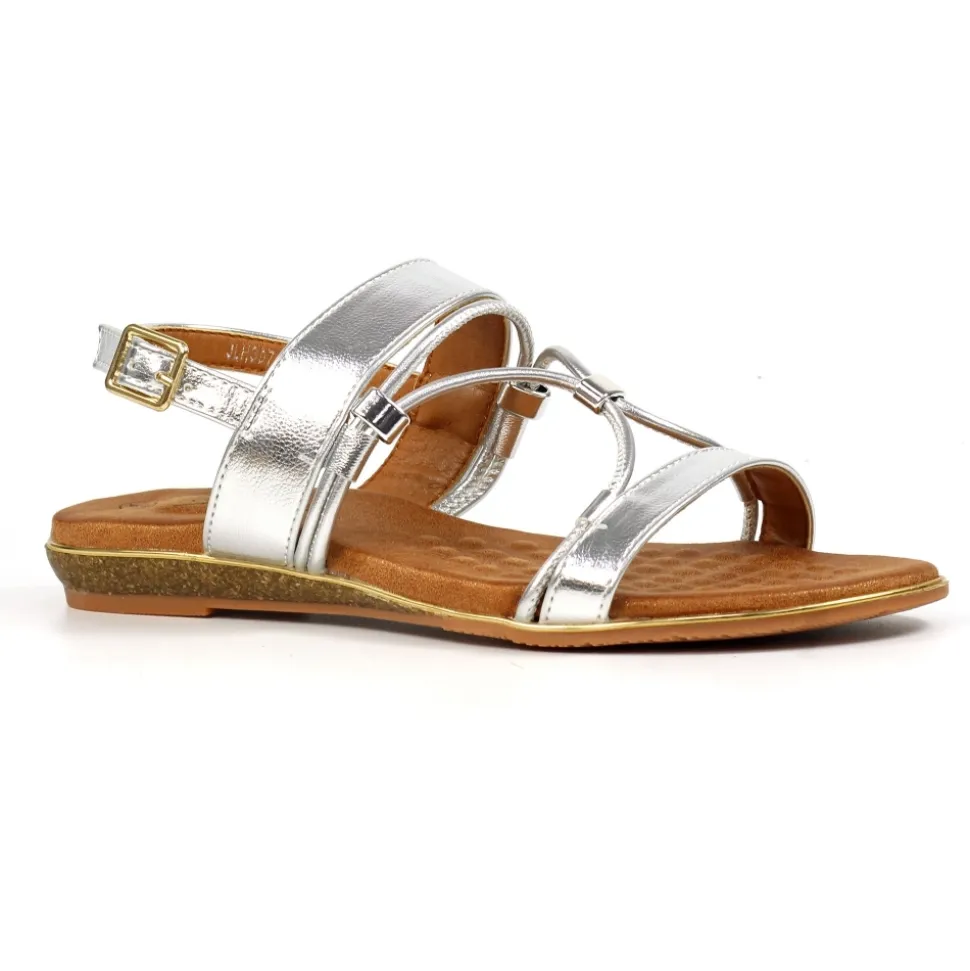 Lunar Shoes T-steg*Silberne Sandale Danby