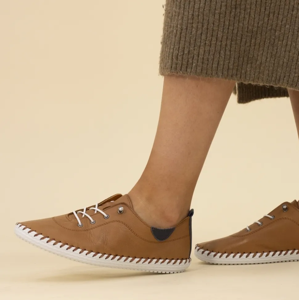 Lunar Shoes Sportschuhe | Halbschuhe*St. Ives – Leinenschuhe Aus Hellbraunem Leder