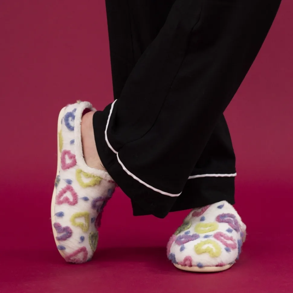 Lunar Shoes Hausschuh | Pantoletten*Valentine Weißer Mule-Slipper