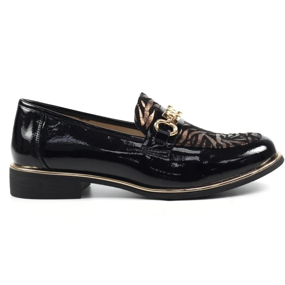 Lunar Shoes Halbschuhe | Flache Schuhe*Wade Schuh In Gold Mit Animalprint